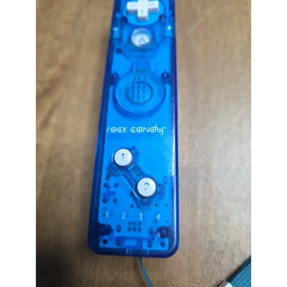 Wii Rock Candy Blue Transparent Wii-Mote ( Tested)
